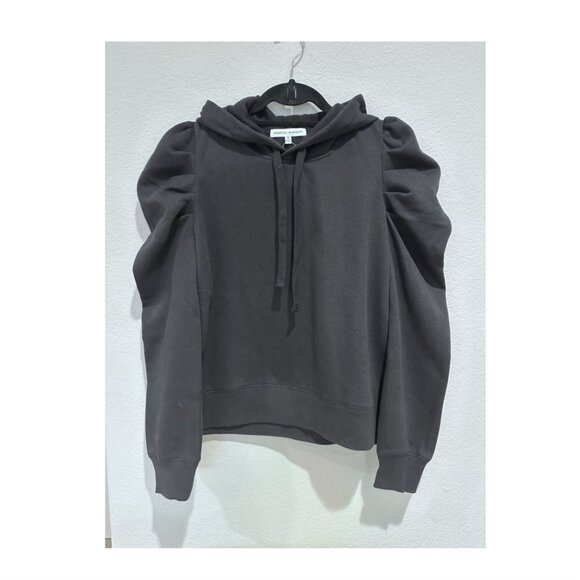 Rebeccal Minkoff Janine Ruched Sleeves Hoodie - Picture 1 of 4